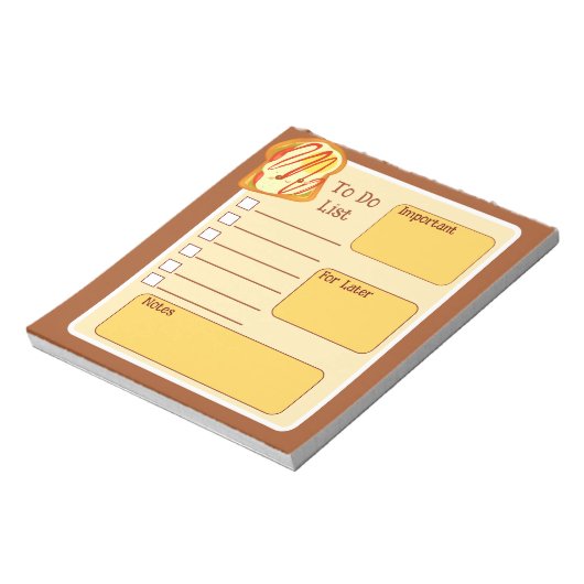 Bloc-note Toast Avocado Avec Oeuf Et Tomate (Tourné)