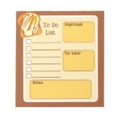 Bloc-note Toast Avocado Avec Oeuf Et Tomate (Devant)