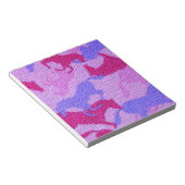 Bloc-note Toile rose de chevaux (Incliné)