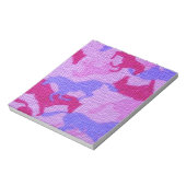 Bloc-note Toile rose de chevaux (Tourné)