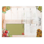 Bloc-note Tomato Paste Blank Meal Planner (Devant)