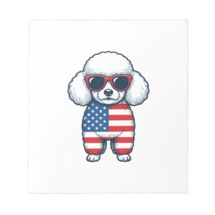 Bloc-note Tonde patriotique en lunettes de soleil Dessin vec