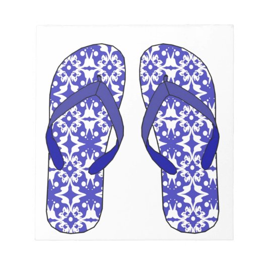Bloc-note Tongs de plage (Devant)