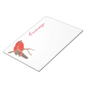 Bloc-note Tonnerre de perroquet rouge tropical (Incliné)