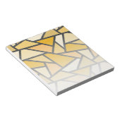 Bloc-note Tons de motif en vitrail jaune (Incliné)