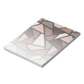 Bloc-note Tons de motif en vitrail marron (Tourné)