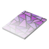 Bloc-note Tons de vitrail violet motif (Tourné)