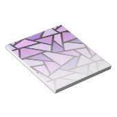 Bloc-note Tons du motif en vitrail lilas (Incliné)
