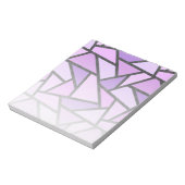 Bloc-note Tons du motif en vitrail lilas (Tourné)