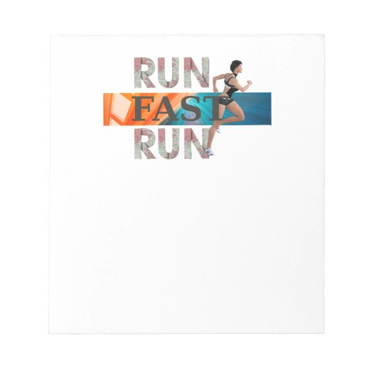 Bloc-note TOP Run Fast Run (Devant)