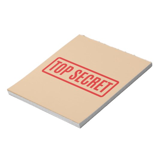 Bloc-note Top Secret (Tourné)