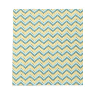 Bloc-note Topaz Parties scintillant Chevron Motif
