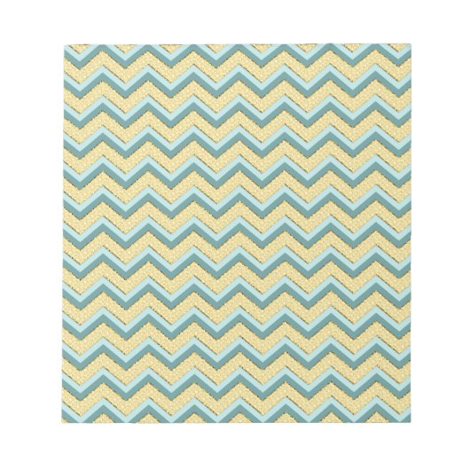 Bloc-note Topaz Parties scintillant Chevron Motif (Devant)