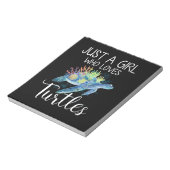 Bloc-note Tortue Aquarelle Océan Mer Juste Une Fille Qui Aim (Tourné)