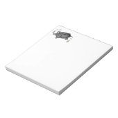 Bloc-note Tortue aquatique noir et blanc (Tourné)