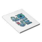 Bloc-note Tortue de mer Terre Tropical Amour (Incliné)