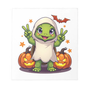 Bloc-note Tortue Drôle Fantôme Citrouille Boo Halloween Enfa