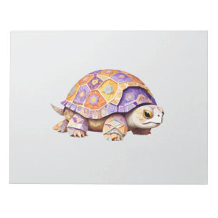 Bloc-note Tortue Jouant adorable animal amusant coloré Joyeu