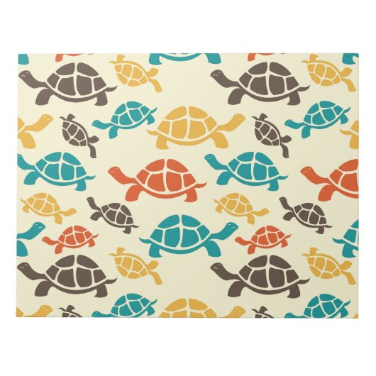 Bloc-note Tortue multicolore (Devant)