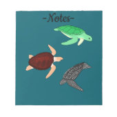 Bloc-note Tortues marines (Devant)
