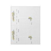 Bloc-note Toscan Herbs Lemons Mini Classeur Recette Pages (Tourné)