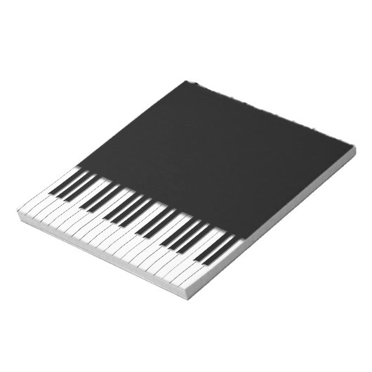 Bloc-note Touches de clavier de piano (Tourné)