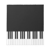 Bloc-note Touches de clavier de piano (Devant)