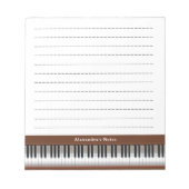 Bloc-note Touches de piano (Devant)