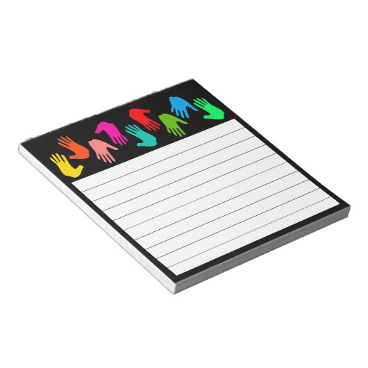 Bloc-note Touches multicolores (Incliné)