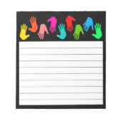 Bloc-note Touches multicolores (Devant)