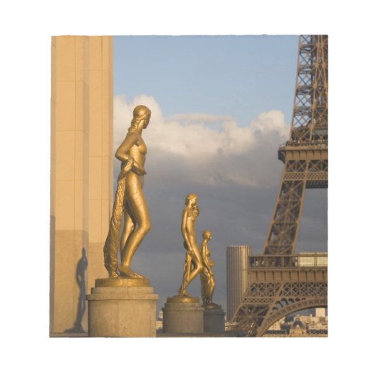 Bloc-note Tour Eiffel depuis le Palais de Chaillot, Paris, (Devant)