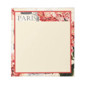 Bloc-note Tour Eiffel et hydrangée (Devant)