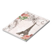 Bloc-note Tour Eiffel Rose rouge (Tourné)