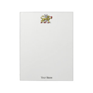 Bloc-note Tour Lion Fleur de Lis Crest Emblem C
