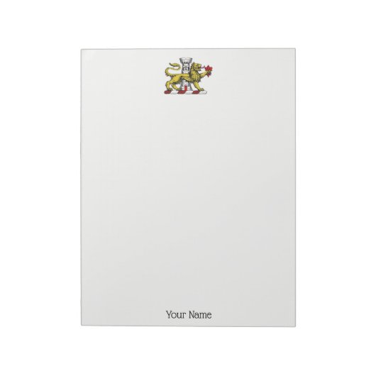 Bloc-note Tour Lion Fleur de Lis Crest Emblem C (Tourné)