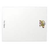 Bloc-note Tour Lion Fleur de Lis Crest Emblem C (Devant)