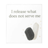 Bloc-note Tourmaline Noire & Selenite Crystal Affirmation (Devant)