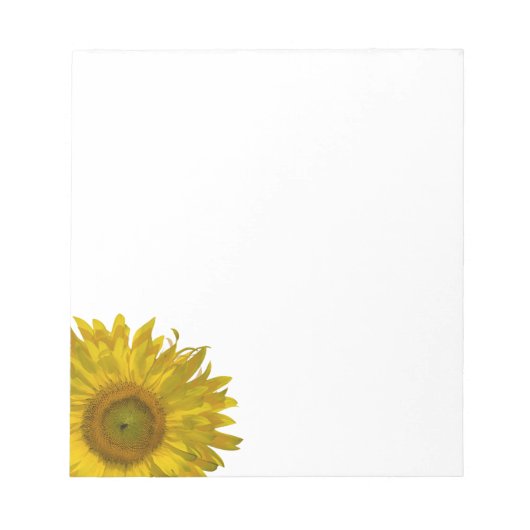 Bloc-note Tournesol jaune (Devant)