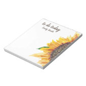 Bloc-note Tournesol Jaune Blanc Faire Aujourd'Hui (Tourné)