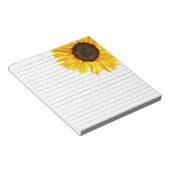 Bloc-note Tournesol jaune pâle (Incliné)