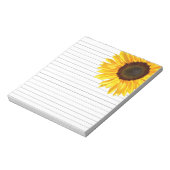 Bloc-note Tournesol jaune pâle (Tourné)