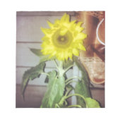 Bloc-note tournesol neuf dans l'après-midi (Devant)