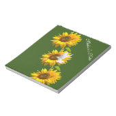 Bloc-note Tournesol Notepads, Dove Floral (Tourné)