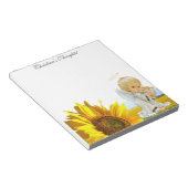 Bloc-note Tournesol Notepads, Flore Baby Angel Sky Notepad (Incliné)
