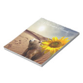 Bloc-note Tournesol Notepads, Ours Floral (Tourné)