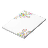 Bloc-note Tournesols abstraits colorés et modernes (Tourné)