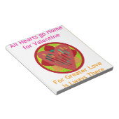 Bloc-note Tous les coeurs rentrent à la maison pour l'art Va (Incliné)