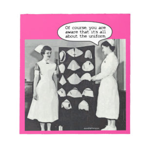 Bloc-note Tout au sujet de l'uniforme d'infirmière