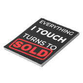 Bloc-note Tout Ce Que J'Ai Touché Se Vend (Tourné)