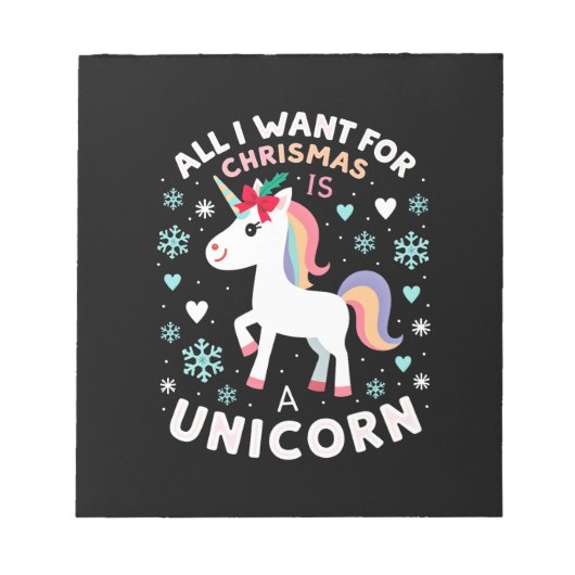 Bloc-note Tout ce que je veux pour Noël est un pull de Noël (Devant)